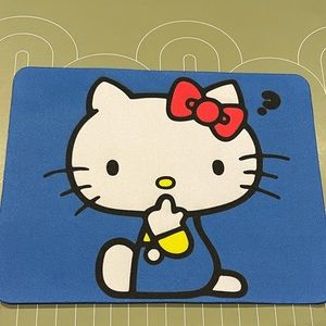 Hello Kitty Mouse Pad Blue ? Reminder for Mindfulness Kawaii Cute Computer Desk
